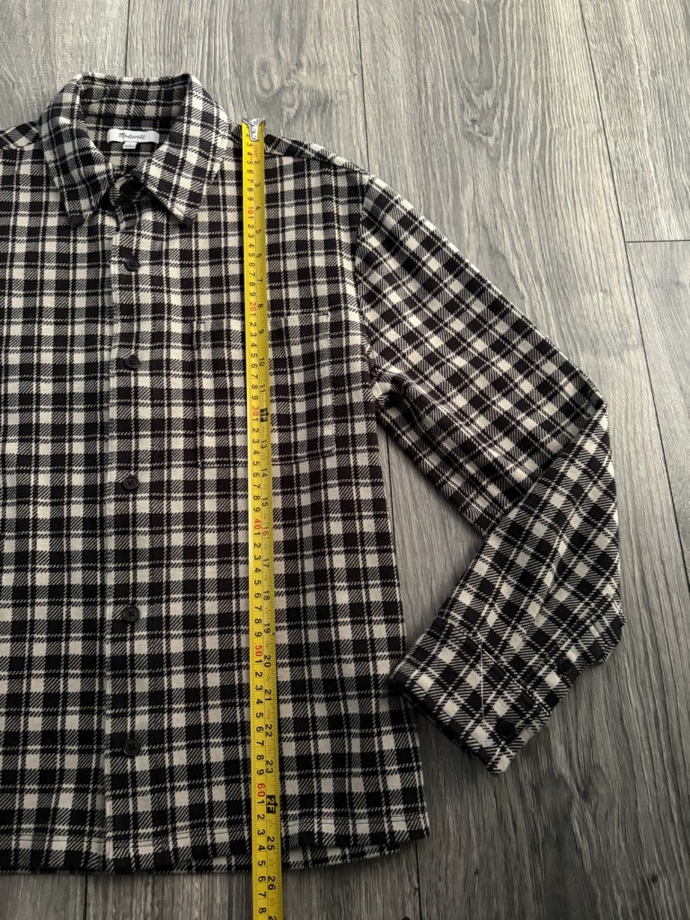 Madewell The Devoe Knit Shirt ~long Sleeve Button-Up Size S - Picture 8 of 13